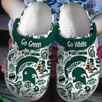 Michigan State Spartans Ncaa Sport Crocs Crocband Clogs Shoes | Favorety