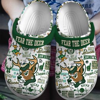 Milwaukee Bucks Nba Sport Crocs Crocband Clogs Shoes | Favorety