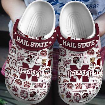 Mississippi State Bulldogs Ncaa Sport Crocs Crocband Clogs Shoes | Favorety