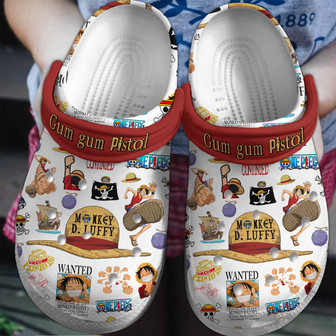 Monkey D. Luffy Anime Crocs Crocband Clogs Shoes - Monsterry