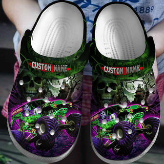 Monster Truck Halloweencrocs Clogband Clogs Shoes - Monsterry