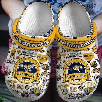 Nashville Predators Nhl Sport Crocs Crocband Clogs Shoes | Favorety AU