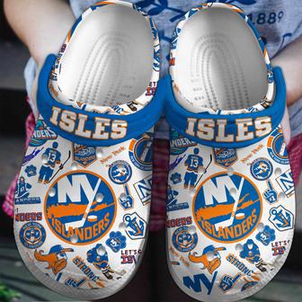 New York Islanders Nhl Sport Crocs Crocband Clogs Shoes | Favorety