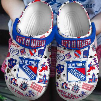 New York Rangers Nhl Sport Crocs Crocband Clogs Shoes | Favorety AU