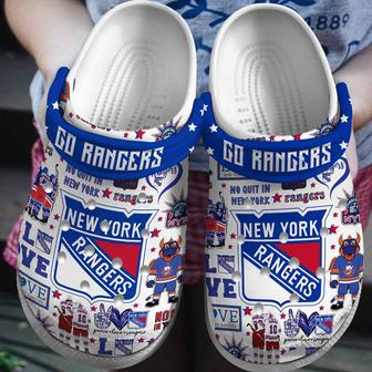 New York Rangers Nhl Sport Crocs Crocband Clogs Shoes | Favorety AU