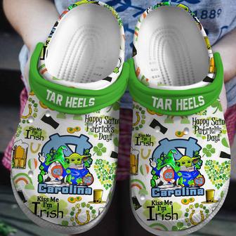 North Carolina Tar Heels Baby Yoda Happy St.Patrick’S Day Crocs Crocband Clogs Shoes | Favorety