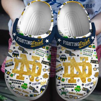 Notre Dame Fighting Irish Ncaa Sport Crocs Crocband Clogs Shoes | Favorety