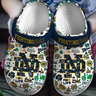 Notre Dame Fighting Irish Ncaa Sport Crocs Crocband Clogs Shoes | Favorety