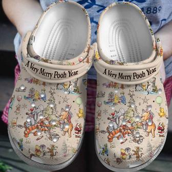 Pooh And Friends Cartoon Crocs Crocband Clogs Shoes - Monsterry CA