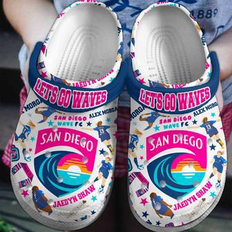 San Diego Wave Fc Mls Sport Crocs Crocband Clogs Shoes | Favorety UK