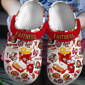 San Francisco 49Ers Nfl Sport Crocs Crocband Clogs Shoes | Favorety