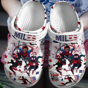 Spider Man Across The Spider Verse Cartoon Crocs Crocband Clogs Shoes | Favorety