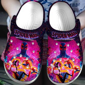 Spider Man Across The Spider Verse Cartoon Crocs Crocband Clogs Shoes | Favorety AU