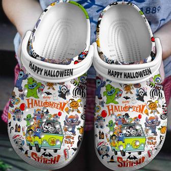 Stich Happy Halloween Movie Crocs Crocband Clogs Shoes - Monsterry