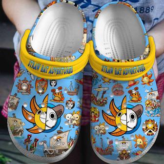 Straw Hats Adventures One Piece Anime Cartoon Crocs Crocband Clogs Shoes - Monsterry CA