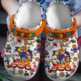 Super Mario Game Crocs Crocband Clogs Shoes | Favorety