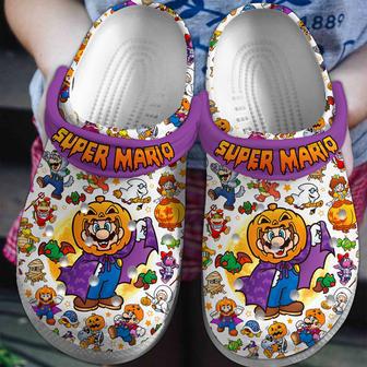 Super Mario Game Crocs Crocband Clogs Shoes | Favorety