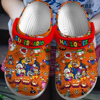 Super Mario Game Crocs Crocband Clogs Shoes | Favorety