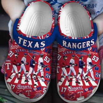 Texas Rangers Mlb Sport Crocs Crocband Clogs Shoes | Favorety