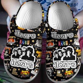 The Doors Music Crocs Crocband Clogs Shoes - Monsterry CA