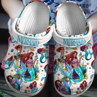 The Little Mermaid Cartoon Movie Crocs Crocband Clogs Shoes - Monsterry DE