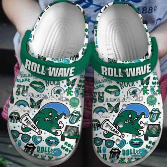 Tulane Green Wave Ncaa Sport Crocs Crocband Clogs Shoes | Favorety