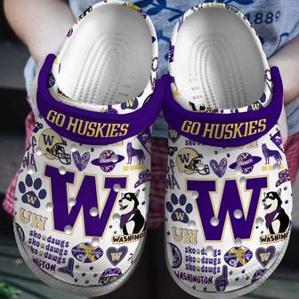 Washington Huskies Ncaa Sport Crocs Crocband Clogs Shoes | Favorety AU