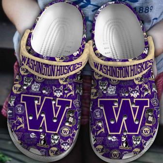 Washington Huskies Ncaa Sport Crocs Crocband Clogs Shoes | Favorety DE