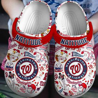 Washington Nationals Mlb Sport Crocs Crocband Clogs Shoes | Favorety