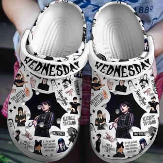 Wednesday Movie Crocs Crocband Clogs Shoes - Monsterry DE