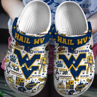 West Virginia Mountaineers Ncaa Sport Crocs Crocband Clogs Shoes | Favorety UK