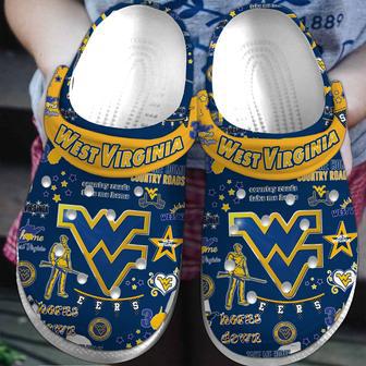 West Virginia Mountaineers Ncaa Sport Crocs Crocband Clogs Shoes | Favorety AU