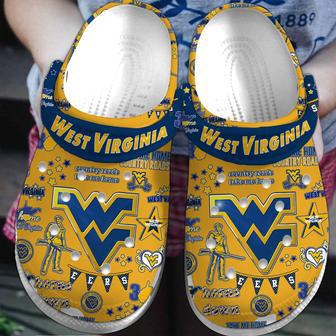 West Virginia Mountaineers Ncaa Sport Crocs Crocband Clogs Shoes | Favorety CA