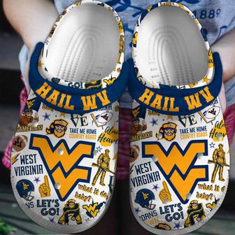 West Virginia Mountaineers Ncaa Sport Crocs Crocband Clogs Shoes | Favorety AU