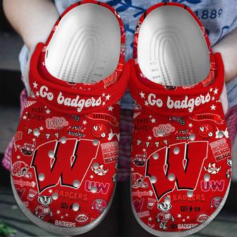 Wisconsin Badgers Ncaa Sport Crocs Crocband Clogs Shoes | Favorety DE