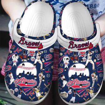 Atlanta Braves Mlb Sport Crocs Crocband Clogs Shoes | Favorety UK