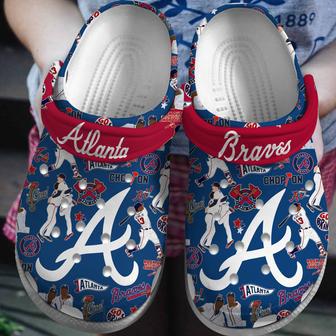 Atlanta Braves Mlb Sport Crocs Crocband Clogs Shoes | Favorety