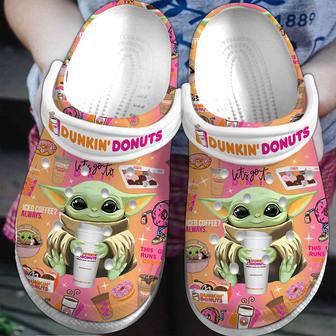 Baby Yoda And Dunkin’ Donuts Movie Crocs Crocband Clogs Shoes | Favorety UK