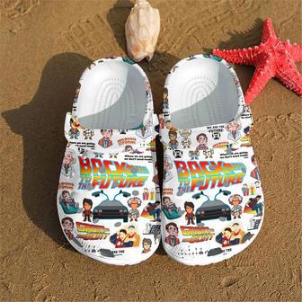 Back To The Future Movie Crocs Crocband Clogs Shoes - Monsterry