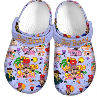 Bad Bunny Music Crocs Crocband Clogs Shoes - Monsterry CA