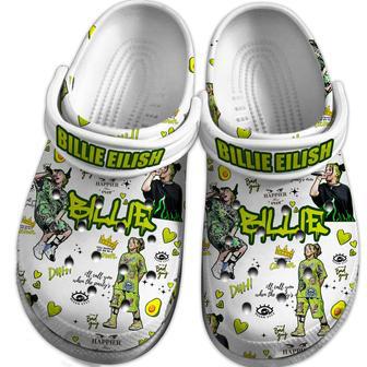 Billie Eilish Music Crocs Crocband Clogs Shoes | Favorety UK