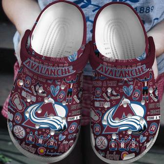 Colorado Avalanche Nhl Sport Crocs Crocband Clogs Shoes | Favorety CA