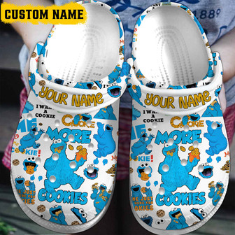 Cookie Monster Tv Series Clog Clogband Clogs Shoes - Monsterry
