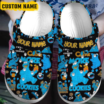 Cookie Monster Tv Series Clog Clogband Clogs Shoes - Monsterry