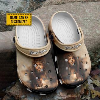 Custom Name Jesus Christ God Crocs Crocband Clogs Shoes Gift For Jesus Lovers - Monsterry