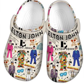 Elton John Music Crocs Crocband Clogs Shoes | Favorety