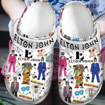 Elton John Music Crocs Crocband Clogs Shoes Comfortable For Men Women And Kid | Favorety DE