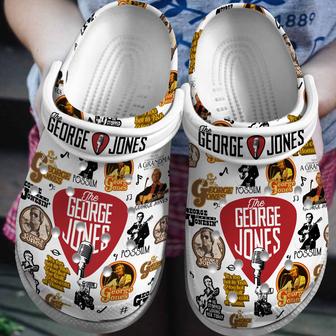 George Jones Music Crocs Crocband Clogs Shoes - Monsterry UK