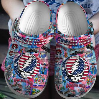 Grateful Dead Music Crocs Crocband Clogs Shoes | Favorety