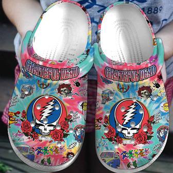 Grateful Dead Music Crocs Crocband Clogs Shoes | Favorety